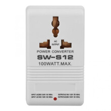 SW-S12 100W 110V/120V do 220V/240V Transformator ObniżAjąCy NapięCie PodróżNy DwukanałOwy Konwerter Mocy