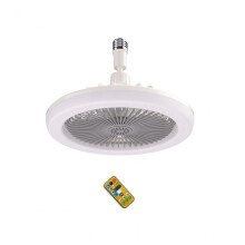 Ventilateur de Plafond avec TéLéCommande et LumièRe 30W Ventilateur de Lampe LED Ventilateur de Plafond Silencieux Intelligent E27 Base de