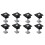 8 Pack Centre Clamp 30mm Black T-Shaped Centre Clamp Photovoltaic Adjustable Solar Panel Centre Clamp for Solar Panel 1