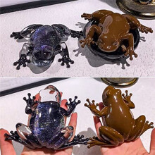 2 STÜCKE FröSche Form Harzformen, Tier Silikonformen 3D Niedliche Harzformen für Epoxidguss