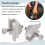 8Pack Solar Panel Mounting Brackets, Solar Panel End Clamps, Centre Clamps, for PV Solar Panel Solar Module 30mm 9