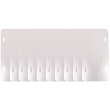 6 Inch x 3 Inch 10 Pack Sublimation License Plate Blanks,Heat Thermal Transfer DIY Picture,Aluminum License Plate Tag