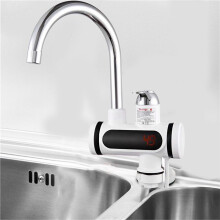 Electric Water Heater Tap Temperature Display Instant Instantaneous Hot Water Heater Faucet for Kitchen Bathroom EU Plug
