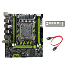 X79G Motherboard+ Cable+Bezel LGA2011 4XDDR3 RECC Slot M.2 NVME PCI-E X16 6XUSB2.0 SATA3.0 Server Game Motherboard