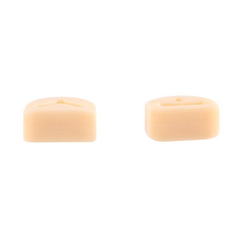 12Pcs Classical Guitar Rollers String Trees Retainer Guides Guitar String Locks Nut Block Clamp, Apricot 2
