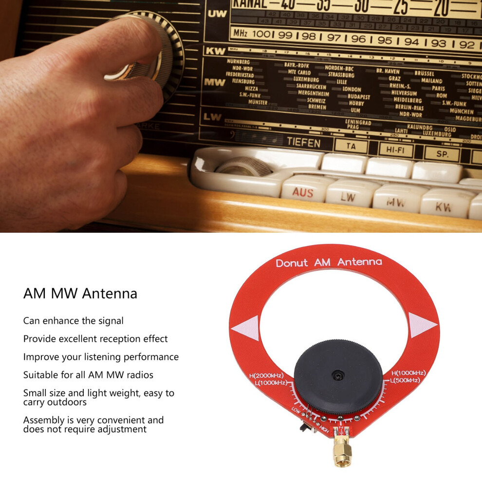 Portable Donut AM Antenna Easy Assembly