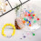 Acrylic Bead Kit for Jewelry Making Heart Pattern 100 pcs 13