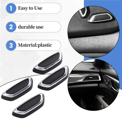 4pcs/Set  Adjuster  Knob Cover 23219457 23219459 for  CT6 Front Rear   and Down Adjust Button 1