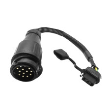Trailer Conversion Plug Trailer Plug Adapter EU 13 Way Round to US 4 Way Connector Plug for RV Trailer