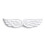 Keyboard Wrist Rest Angel Wing Memory Foam Mouse Pad Set Wrist Support Ergonomic Non-Slip for Computer Laptop Easy Type 1
