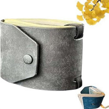Compact Leather Wrap Wallet,Access Cash Holder,Slim Pocket Organizer,Money Storage Bag for Efficient Wallet Management B