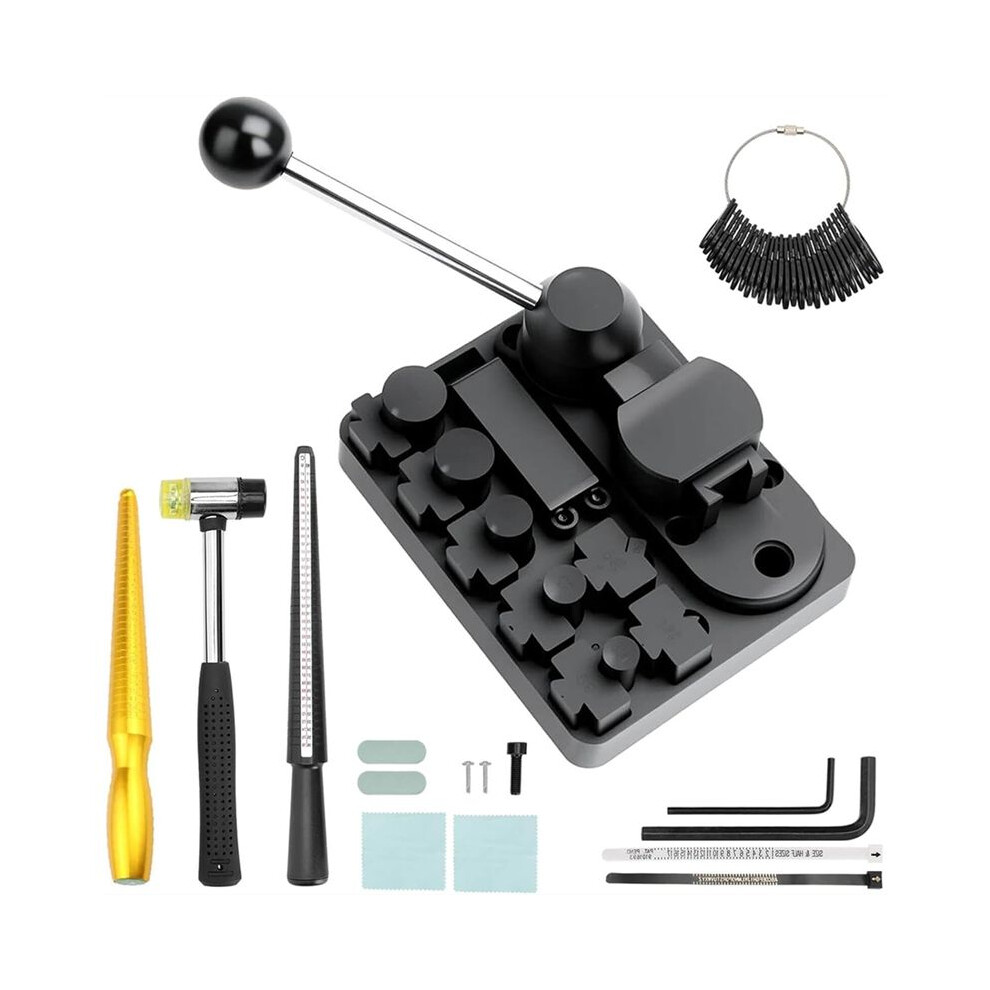 Ring Bender Tool Kit With Adjustable Dies - Precision Wire Bending Tool For Spoon Rings, Soft Jewelry Making For Copper 4711289023609