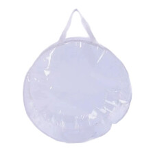 Round Dustproof Bag for Wreaths Storage Containers with Double Zipper and Reinforced Handle Large Capacity Folding Tool
