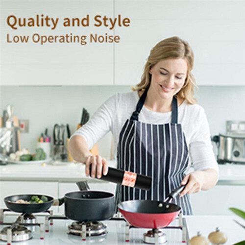 Electric Salt Pepper Grinder Adjustable Coarseness Automatic Pepper and Salt Mill Grinder Battery Powered Kitchen Tool 1
