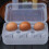 6 Grid Egg Carton with Lid Stackable Crisper Egg Protection Box Plastic Egg Container BPA Free for Camping Picnic 2