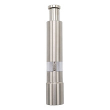 Salt Grinder and Pepper Mill Set for Pepper Sea Salt and Spices with Thumb Button for One Hand Operation