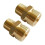 2PCS Brass High Pressure Washer Adapter, M22-14mm External Thread X 3/8inch NPT External Thread 1