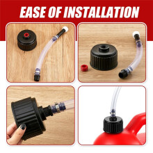 4 Pieces Fuel Filler Jug Hose Racing Fuels Replacement Cap LC2 Fuel Jug Hose Gas Can Cap for 5 Gallon Gas Jug Fuel Tank
