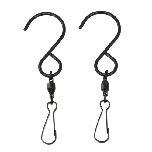 2PCS Versatile Rotating Hooks for Hanging Crystal Twisters and Bird Feeders