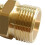 2PCS Brass High Pressure Washer Adapter, M22-14mm External Thread X 3/8inch NPT External Thread 5