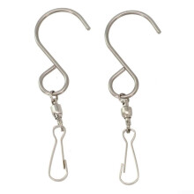 Pack of 2 Multi-Purpose Swivel Hooks for Hanging Crystal Twisters and Birdhouses