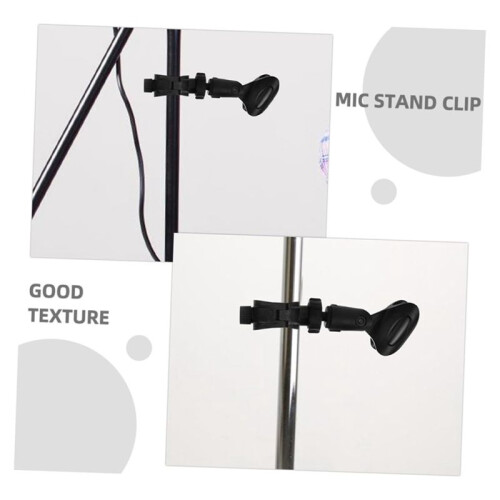 Clip per Microfono Microfono Supporto per Microfono Clip per Microfono Morsetto per Telefono Cellulare Testa Fissa Wireless 2