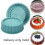 3PC Silicone Cake Pan Multi-Functional Round High Temperature Resistant DIY Baking Mold 6