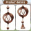 Rain Chain Circular Wind Chime Rain Chain for Gutter Decorative Rainwater Collection Chain with Bells 3