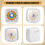 60-Minute Visual Timer with Night Light, Countdown Timer,Pomodoro Timer with Rainbow Pattern for Kids and Adults White 7
