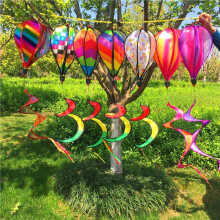 Garten-Frühlings-Heißluftballon-Anhänger, Rotierende Windmühle, Hängende Dekoration F