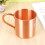 Pure Copper Moscow Mule Mug Solid SläT Utan Innerfoder för Cocktail Kaffe ÖL MjöLk Vattenkopp Hemmabar Dryckesartiklar Cool 8
