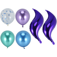 44Pz Mermaid Tail Balloon Arch Set Baby Shower Kids Happy Birthday Party Decor