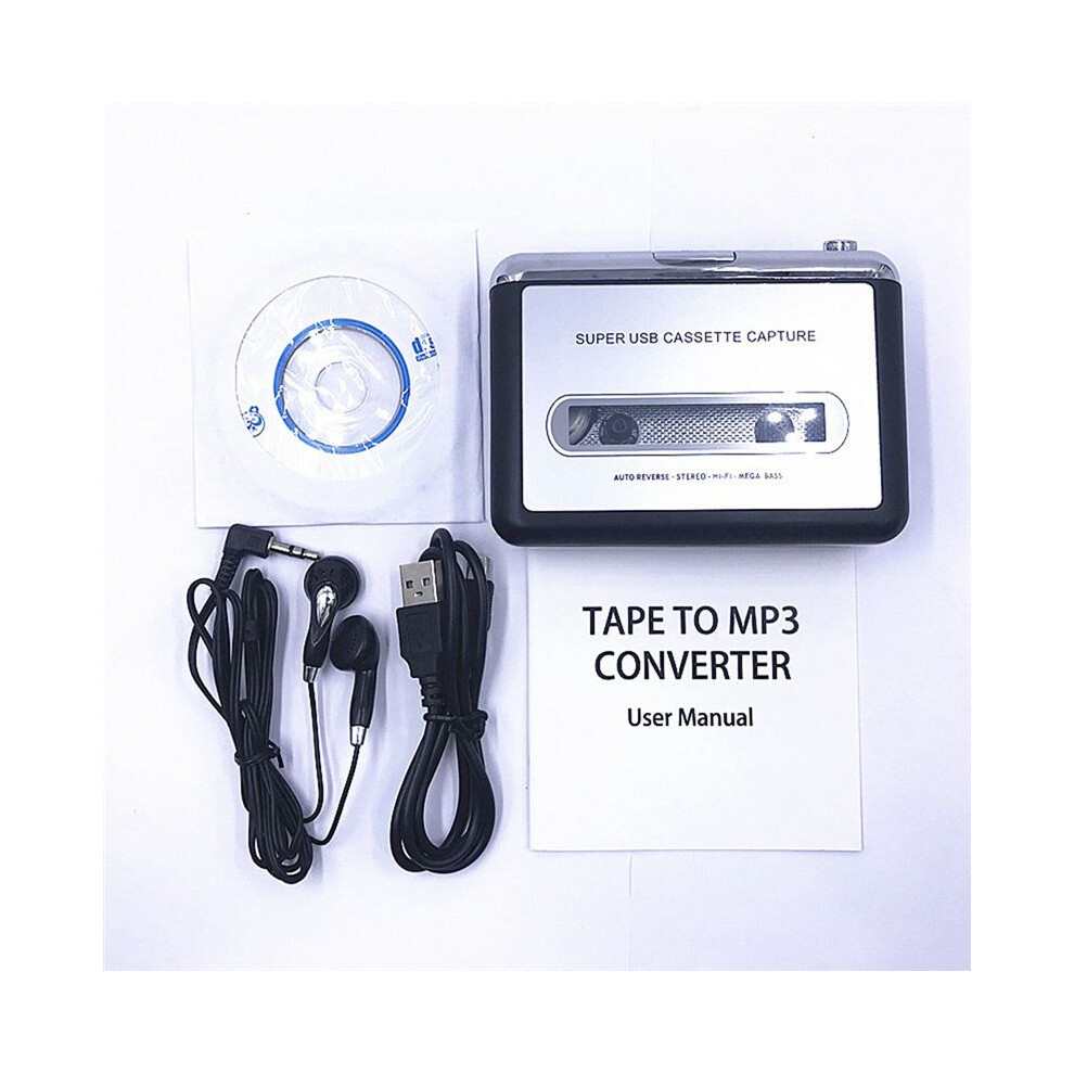 Cassette Player Portable Usb Cassette To Mp3 Converter Audio Music Cassette With Earphones 4852693576005