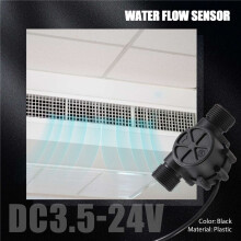 1Pcs Water Flow Sensor DN25 DC3.5-24V 1 Inch 2-100L/Min Hall Flowmeter Heat Pump Water Heater Flow Meter Counter