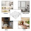 6Pcs/Set Marble Leather Square Drink Coasters Placemat Cup Mat Pad Holder Kitchen Tableware for Home Table Kitchen Decor 7