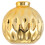 Ceramic Small Vase Small Flower Embossed Fish Lip Pattern Crafts Home Decorations (Gold) 2