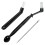 Coffee Machine Cleaning Brush with Spoon Tool Set for Espresso Machine Group ,Pack of 3,Black 2