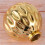 Ceramic Small Vase Small Flower Embossed Fish Lip Pattern Crafts Home Decorations (Gold) 3