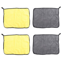 4 Pack Premium Ultra Thick Plush Microfiber Towel, Professional Double Layer Super Thick Microfiber Cleaning Cloth for Car Wash Buffing Wax Polishing