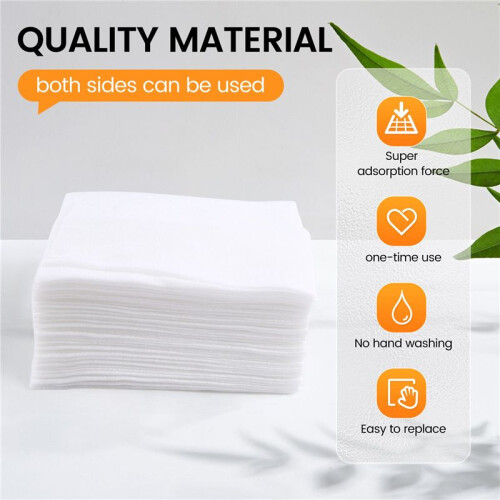180PCS Disposable Sheets Floor Cleaning Wipe Electrostatic Mop Dust Paper 2