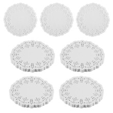 Lace Doilies Paper 100 Pcs,4.5 inch Decorative Round Placemats,Liners for Cake,Desserts Baked Treat Tableware Display