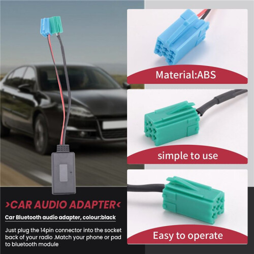 Biurlink Car  Audio Adapter Interface  ISO 6Pin&8Pin for  2005-2011 Models Stereo CD Host 2