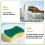 40 PCS Cleaning Scrub Sponge for Kitchen Tableware Bathroom Car Wash Scrub Sponge Pad 4