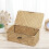 Seagrass Hand Woven Storage Box Storage Box Storage Basket Makeup Organizer Multipurpose Container with Lid 5