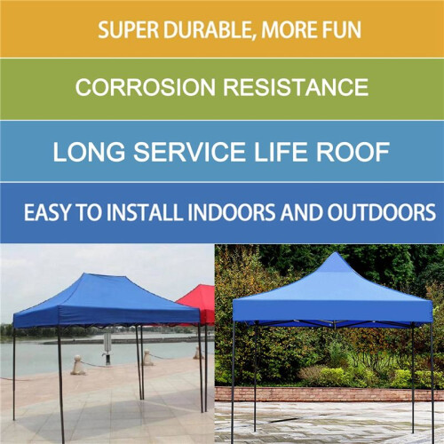 2X2M Canopy Top Cover Replacement Four-Corner Tent Cloth Foldable Rainproof Patio Pavilion Replacement 2