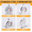 Refrigerator Freezer Thermometer Series Large Dial Thermometer Temperature Thermometer for Refrigerator Freezer 3