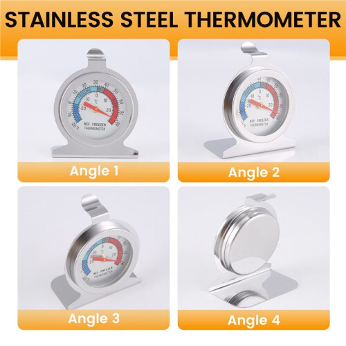 Refrigerator Freezer Thermometer Series Large Dial Thermometer Temperature Thermometer for Refrigerator Freezer 2
