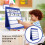 Desktop Pocket Chart Double-Sided and Self-Standing  Pocket Chart Stand for Individual or Small Group (43X 33cm) 4