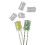 100Pcs 5mm Led Light Emitting Diode Lampshade Light Guide Column Light Cap Protective Cover Led Transparent Lamp Cap 6