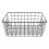 Hollow Iron Wired Basket, Storage Baskets Metal Basket Without Interlining Bathroom Kitchen Organizer Black 1
